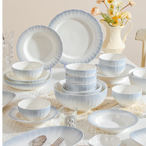 Jingdezhen (underglaze) bowls and plates