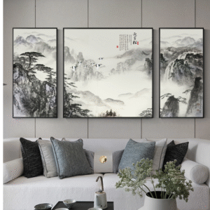 Chinese landscape ink painting