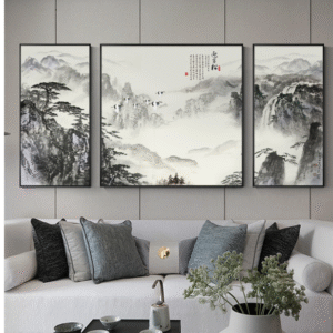 Chinese landscape ink painting
